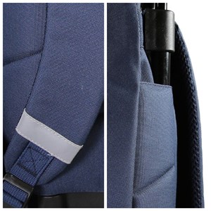 Sac à dos cybel à roulettes marine 2 compartiments bagtrotter primaire