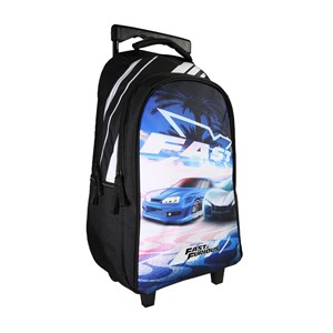 Sac à dos fast and furious à roulettes noir 2 compartiments bagtrotter primaire