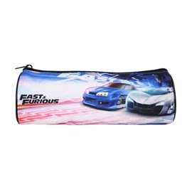 Trousse ronde fast and furious noir 1 compartiment bagtrotter