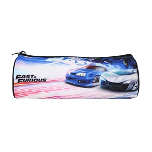 Trousse ronde fast and furious noir 1 compartiment bagtrotter