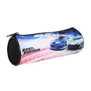 Trousse ronde fast and furious noir 1 compartiment bagtrotter