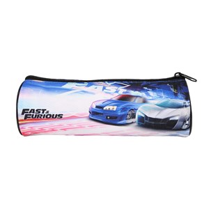 Trousse ronde fast and furious noir 1 compartiment bagtrotter