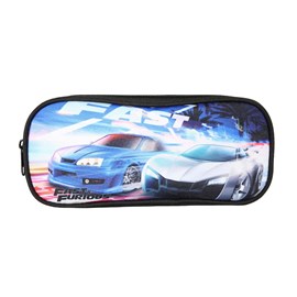 Trousse rectangulaire fast and furious noir 2 compartiments bagtrotter