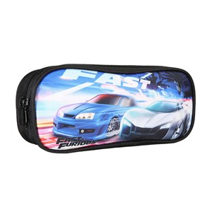 Trousse rectangulaire fast and furious noir 2 compartiments bagtrotter