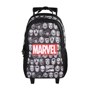 Sac à dos avengers à roulettes noir 2 compartiments bagtrotter primaire