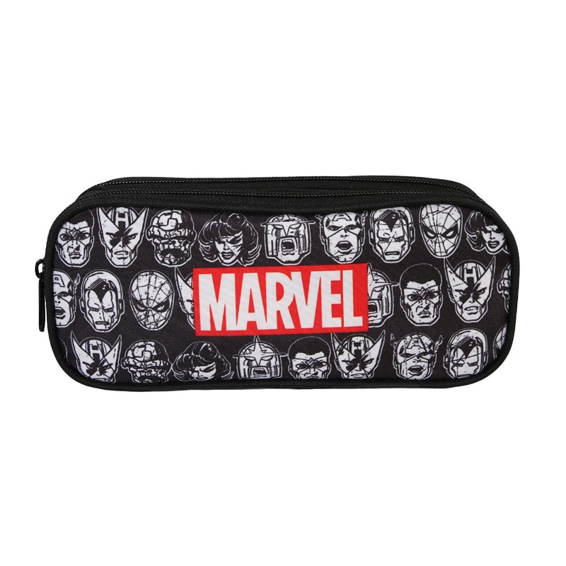 Trousse rectangulaire avengers noir 2 compartiments bagtrotter