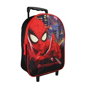 Sac à dos spider-man à roulettes noir 1 compartiment maternelle