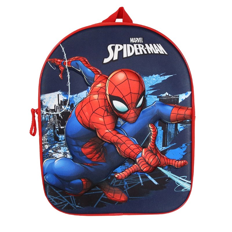 Bagtrotter - spiderman - sac à dos scolaire goûter 31 cm - marine - 1