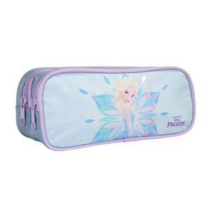 Trousse rectangulaire la reine des neiges turquoise 2 compartiments