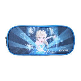 Trousse rectangulaire la reine des neiges bleu marine 2 compartiments