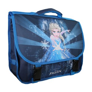 Cartable la reine des neiges 38cm bleu marine 2 compartiments primaire