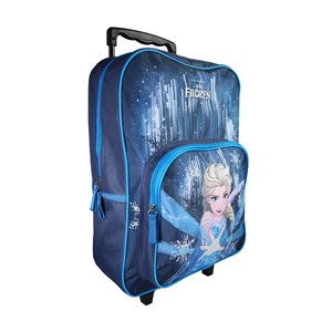 Sac à dos la reine des neiges à roulettes bleu 1 compartiment maternelle
