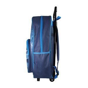 Sac à dos la reine des neiges à roulettes bleu 1 compartiment maternelle