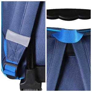 Sac à dos la reine des neiges à roulettes bleu 1 compartiment maternelle