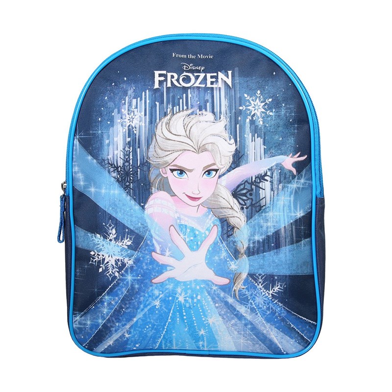 Sac à dos la reine des neiges goûter 31cm bleu marine maternelle