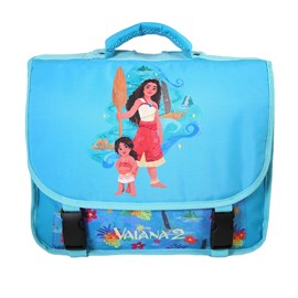 Cartable vaiana 38cm bleu 2 compartiments primaire