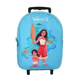Sac à dos vaiana à roulettes bleu 1 compartiment maternelle
