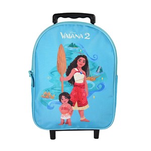 Sac à dos vaiana à roulettes bleu 1 compartiment maternelle