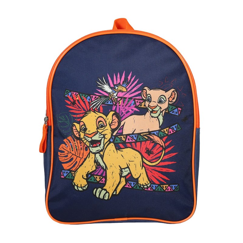Sac à dos le roi lion goûter 31cm orange 1 compartiment maternelle