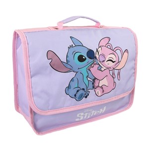 Cartable stitch et angel 32cm rose 1 compartiment maternelle