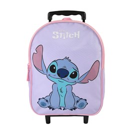 Sac à dos stitch à roulettes violet 1 compartiment maternelle