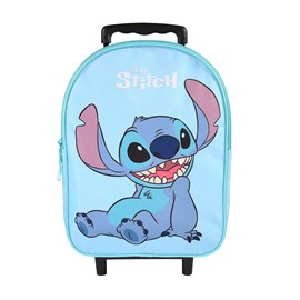 Sac à dos stitch à roulettes bleu clair 1 compartiment maternelle