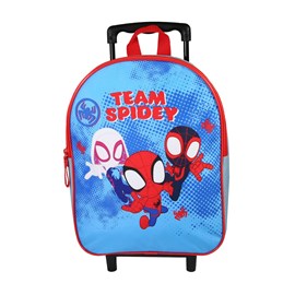 Sac à dos spider-man à roulettes bleu ciel 1 compartiment maternelle