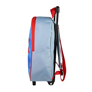 Sac à dos spider-man à roulettes bleu ciel 1 compartiment maternelle