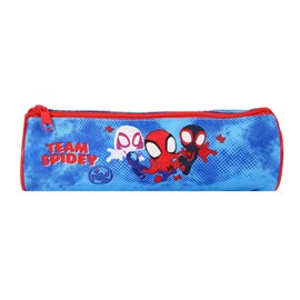Trousse ronde spider-man bleu ciel 1 compartiment