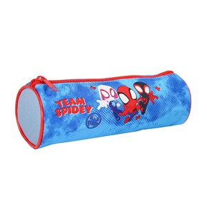 Trousse ronde spider-man bleu ciel 1 compartiment