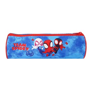 Trousse ronde spider-man bleu ciel 1 compartiment