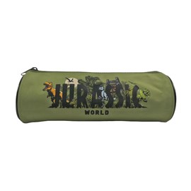 Trousse ronde jurassic world noir kaki 1 compartiment