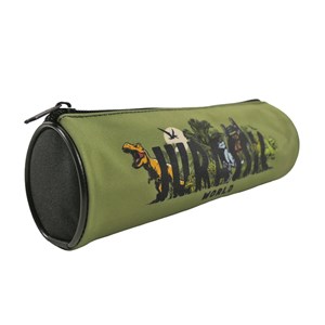 Trousse ronde jurassic world noir kaki 1 compartiment