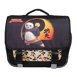 Cartable kung fu panda 38cm noir 2 compartiments primaire