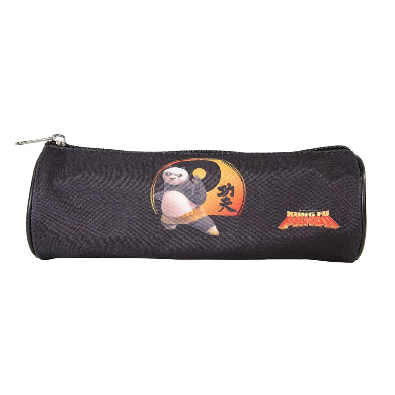 Trousse ronde kung fu panda noir 1 compartiment