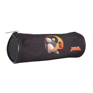 Trousse ronde kung fu panda noir 1 compartiment