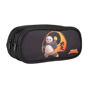 Trousse rectangulaire kung fu panda noir 2 compartiments