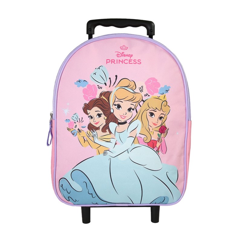 Bagtrotter - Sac à dos princesses disney à roulettes rose 1 compartiment maternelle