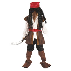 Costume pirate jack 7-9 ans