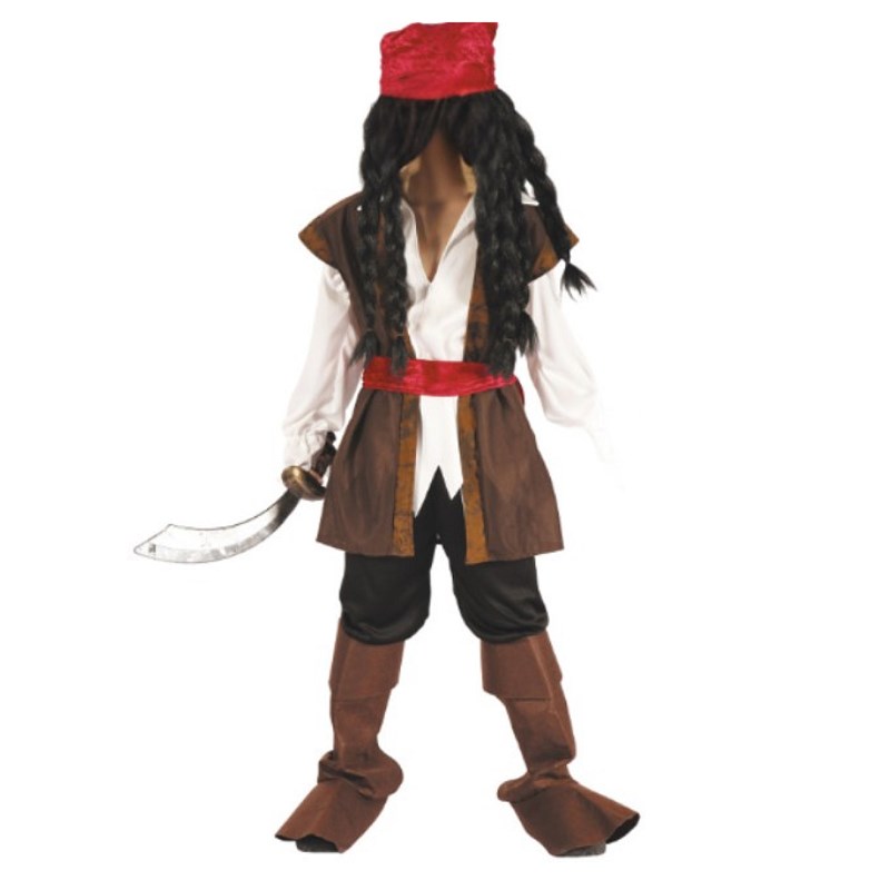 Costume pirate jack 7-9 ans