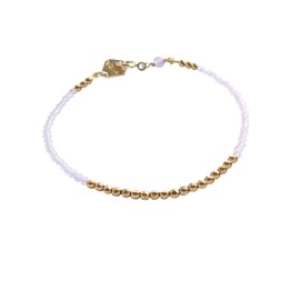 Bracelet fin quartz rose - filigrane