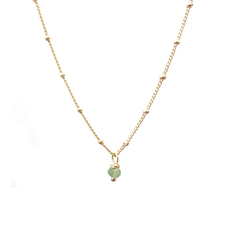 Aura Bijoux - Collier court aventurine  - néo