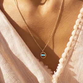 Collier ajustable amazonite - cosmos