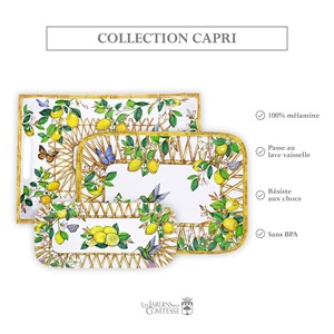 Grand plateau - motif capri - mélamine