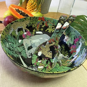 Grand saladier mélamine jungle 31 cm
