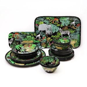 Grand saladier mélamine jungle 31 cm