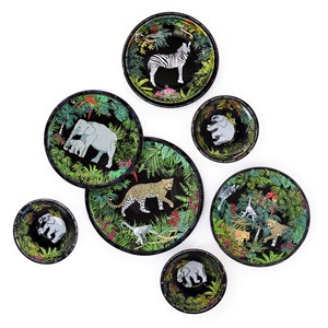 Plat de service rond en mélamine- 35,5