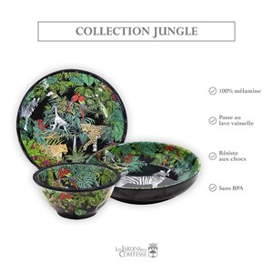 Bol mélamine - 15 cm - jungle