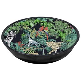 Grande assiette creuse jungle 23 cm