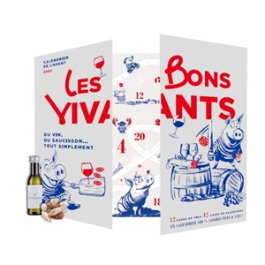 Calendrier de l’avent vins & saucissons 2025 « les bons vivants »